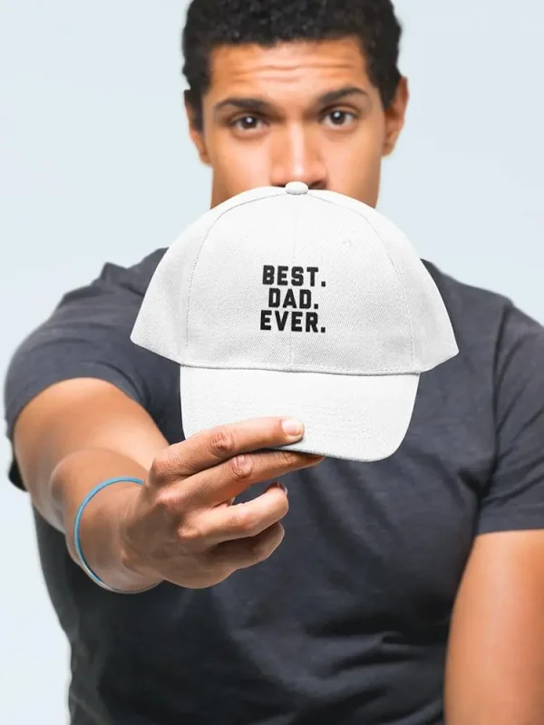 The Best. Dad. Ever. Hat -SmartPrintsInk Designs - Image 2
