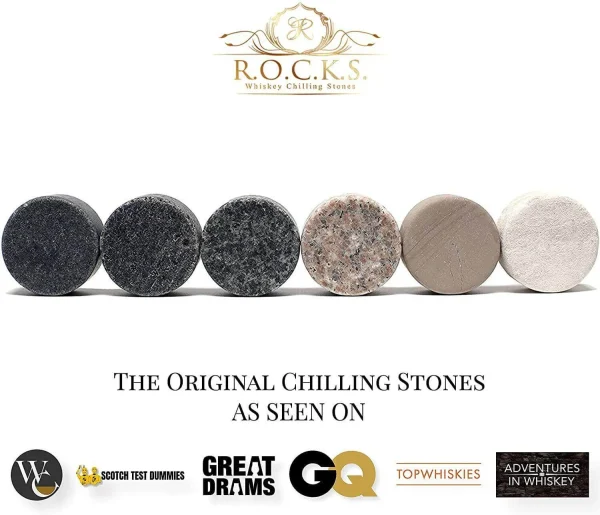 Whiskey Stones Gift Set with Cigar Cutter & Cigar Ashtray - Image 3