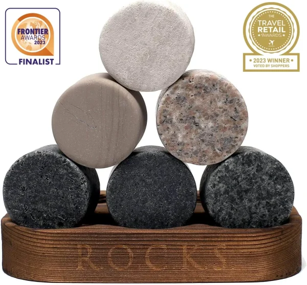 Whiskey Stones Gift Set with Cigar Cutter & Cigar Ashtray - Image 7