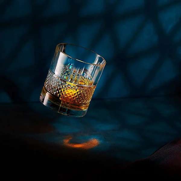 Crystal Whiskey Glasses - Set of 2 Reserve Glass Tumblers (11.5oz) - Image 4
